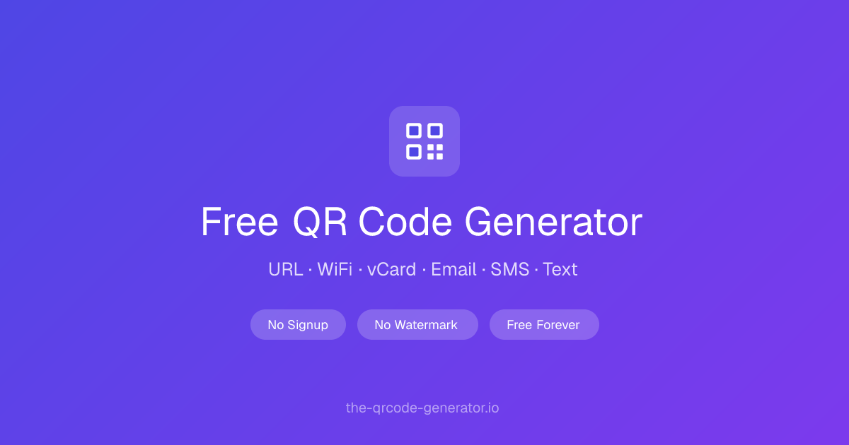 Free QR Code Generator – Create Custom QR Codes Online